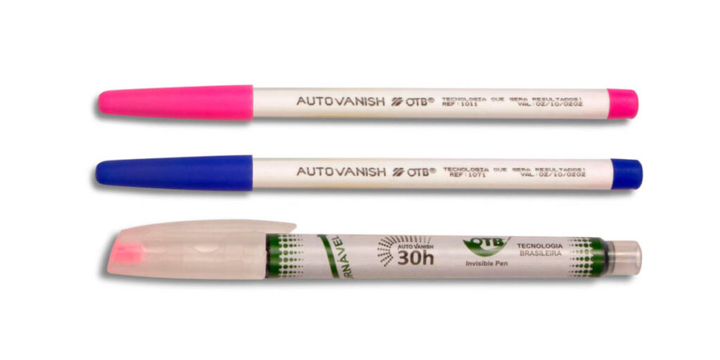 Auto Vanish: orientações para uso das canetas hidrográficas